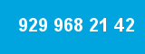 929 968 21 42 929 968 21 42